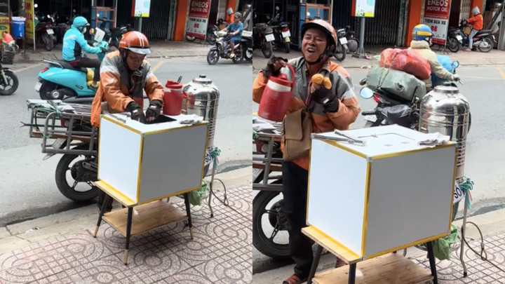 Xúc động clip shipper dù đói vẫn không tham bánh mỳ 0 đồng, để phần người sau- Ảnh 1.