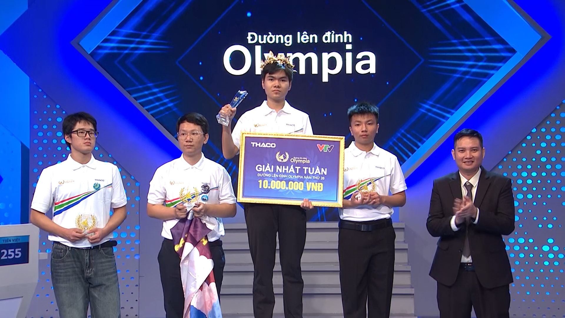 Nam sinh Bắc Ninh chiến thắng trận đầu tiên của Olympia năm thứ 26: Mở màn mùa mới căng như dây đàn đến phút cuối!- Ảnh 2.