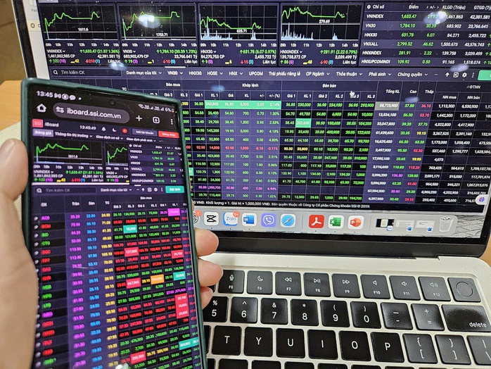 Lo chứng khoán giảm tiếp, nhà đầu tư lại khóc ròng- Ảnh 1.