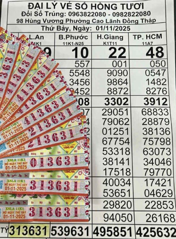 Xổ số miền Nam: Dãy số đặc biệt 313631 và 495851 đã tìm ra người trúng thưởng- Ảnh 1. Xổ số miền Nam: Dãy số đặc biệt 313631 và 495851 đã tìm ra người trúng thưởng- Ảnh 1.