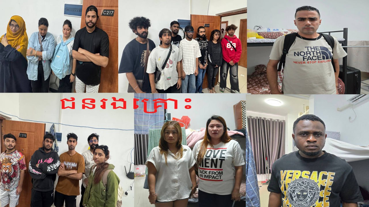 24 buồng gọi, 19 hộ chiếu, 20 điện thoại và phông nền FBI: Đột kích bên trong hang ổ lừa đảo xuyên quốc gia tại Campuchia- Ảnh 1.