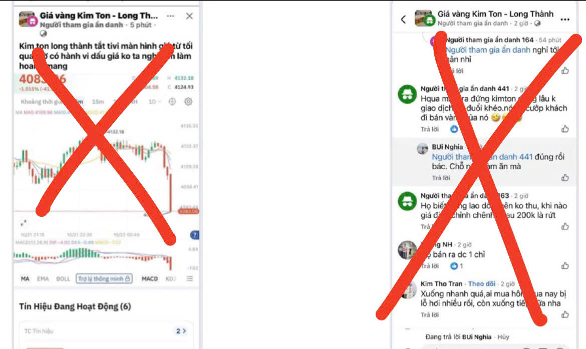 Xử phạt kẻ lập nhóm Facebook đăng tin sai sự thật về tiệm vàng- Ảnh 1. Xử phạt kẻ lập nhóm Facebook đăng tin sai sự thật về tiệm vàng- Ảnh 1.
