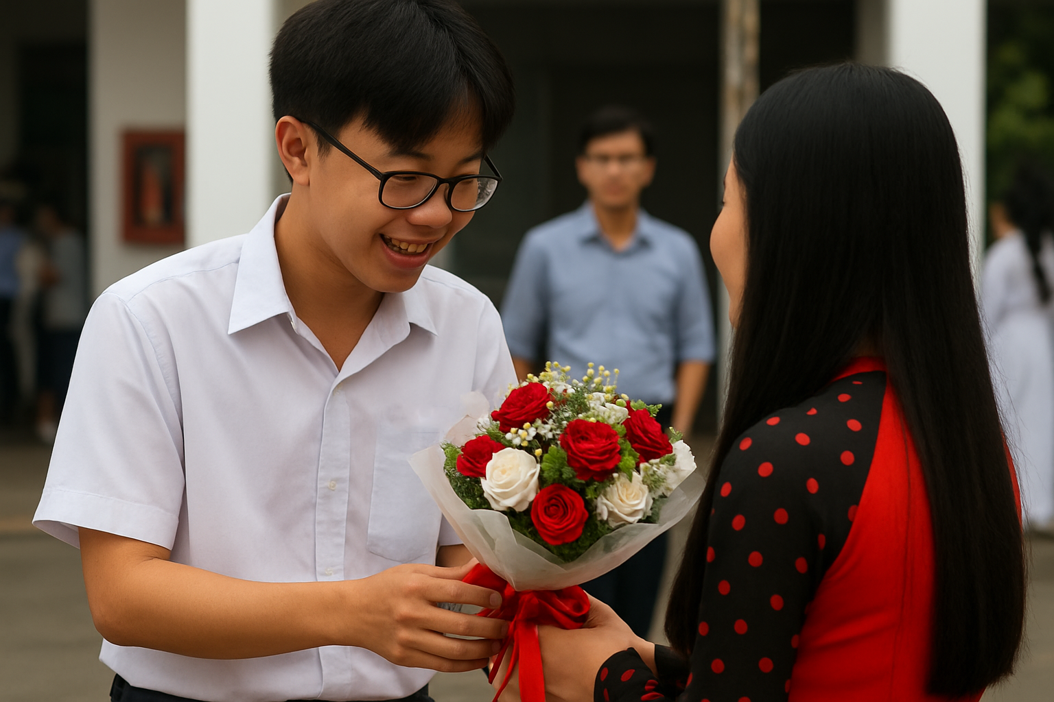 Chia sẻ siêu đáng yêu của 1 cô giáo người Nhật, đọc mà tự hào: Người Việt mình đi đâu cũng giữ truyền thống TÔN SƯ TRỌNG ĐẠO!- Ảnh 1.