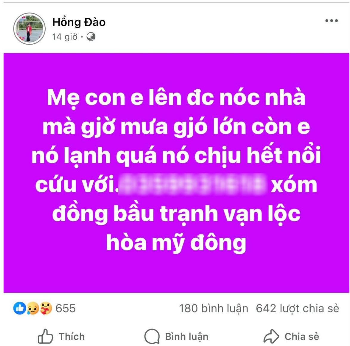 Người chồng cập nhật tình hình mới nhất của mẹ con mắc kẹt trên nóc nhà, cầu cứu xuyên đêm trong lũ dữ ở Đắk Lắk- Ảnh 1.