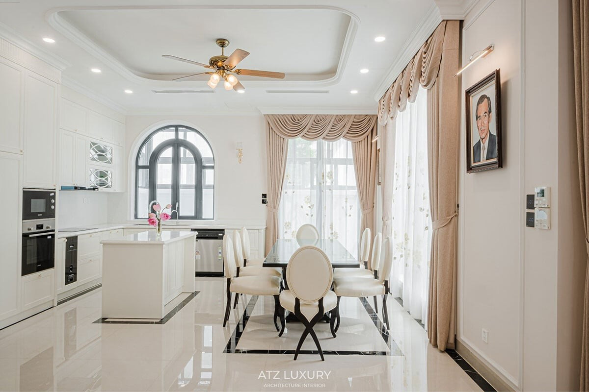 Nét đẹp tân cổ điển trong biệt thự, nhà phố- Ảnh 10.