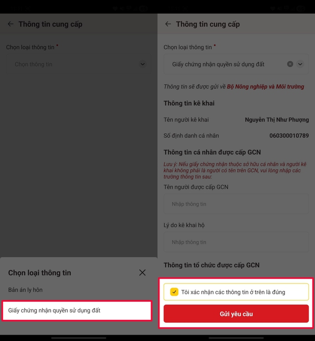 Cách nộp sổ đỏ trên VNeID để 