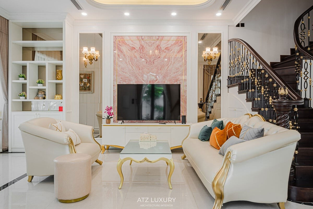 Nét đẹp tân cổ điển trong biệt thự, nhà phố- Ảnh 2.