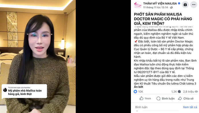 "Soi" 162 sản phẩm mỹ phẩm Mailisa và khuyến cáo của cơ quan quản lý - Ảnh 2.