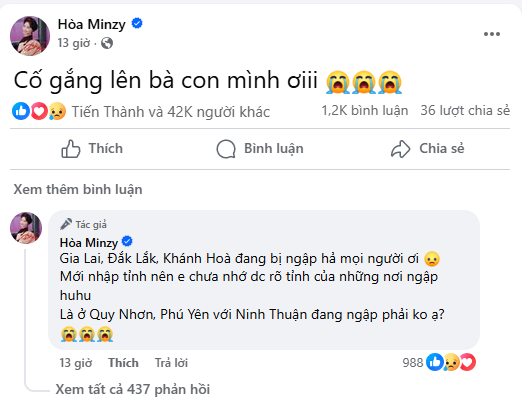 Trấn Thành - Hương Giang cùng dàn sao Việt đồng lòng hướng về người dân vùng lũ- Ảnh 10. Trấn Thành - Hương Giang cùng dàn sao Việt đồng lòng hướng về người dân vùng lũ- Ảnh 10.