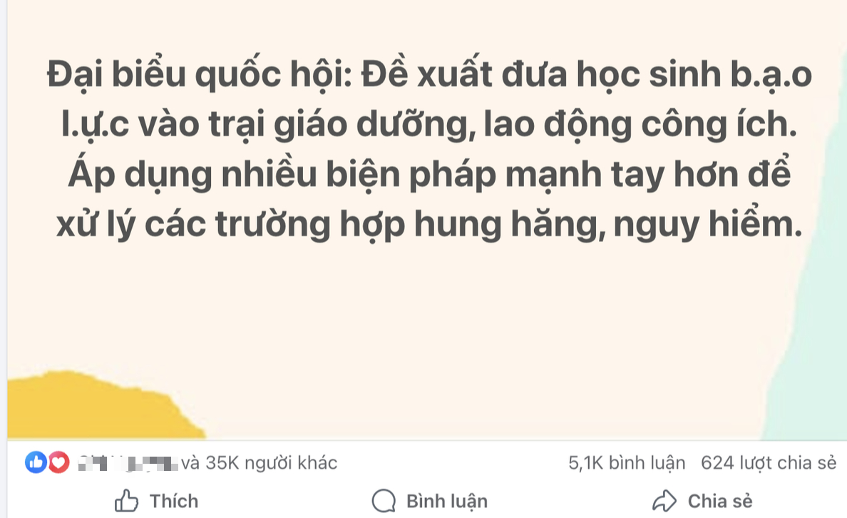 1 đề xuất giáo dục MỚI nhận hơn 35 nghìn lượt like trên MXH, nhiều phụ huynh ủng hộ, mong sớm được thông qua!- Ảnh 1.