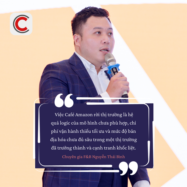 Café Amazon đóng cửa toàn bộ cửa hàng, chuyên gia Nguyễn Thái Bình đánh giá: Thị trường Việt Nam có 