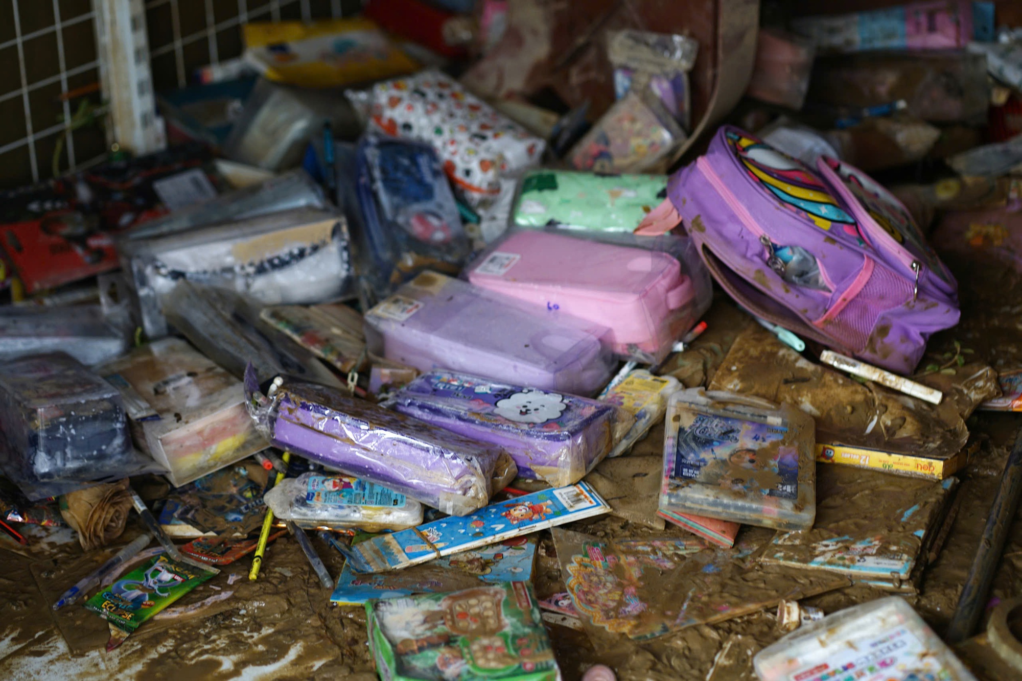 Dưới lớp bùn sau trận mưa lũ lịch sử tại Khánh Hoà- Ảnh 1. Dưới lớp bùn sau trận mưa lũ lịch sử tại Khánh Hoà- Ảnh 1.