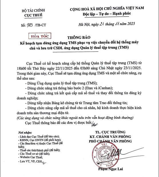 Cục Thuế đưa ra thông báo mới, người dân cần nắm rõ- Ảnh 1.