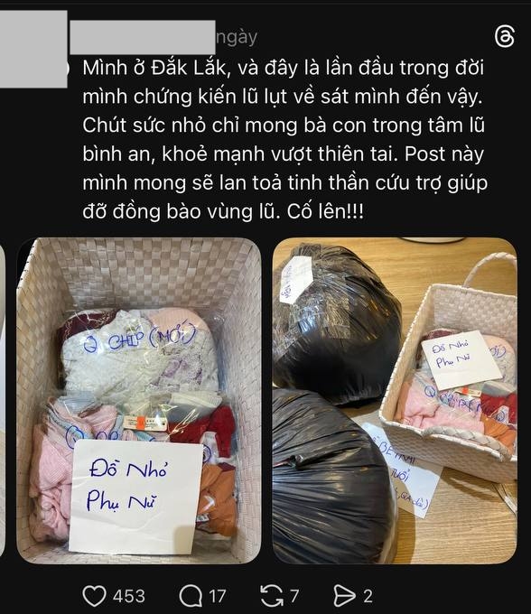 Những tờ giấy note trên túi quần áo gửi về miền Trung lúc này: Thương nhau từ cái nhỏ nhất!- Ảnh 3.