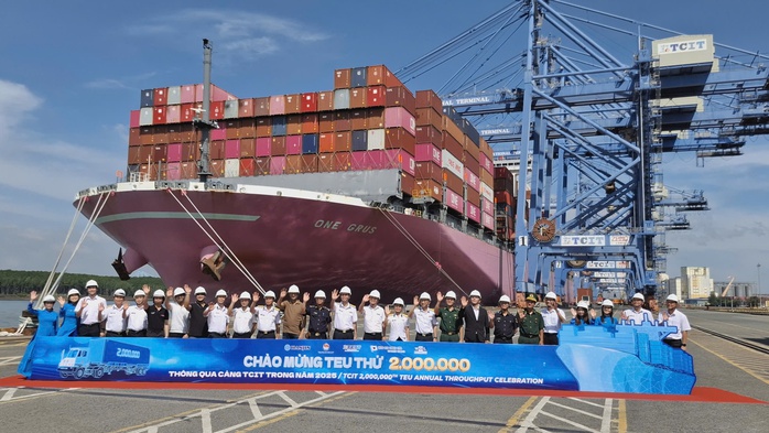 Tin vui đến từ cảng Quốc tế Tân Cảng - Cái Mép- Ảnh 1.
