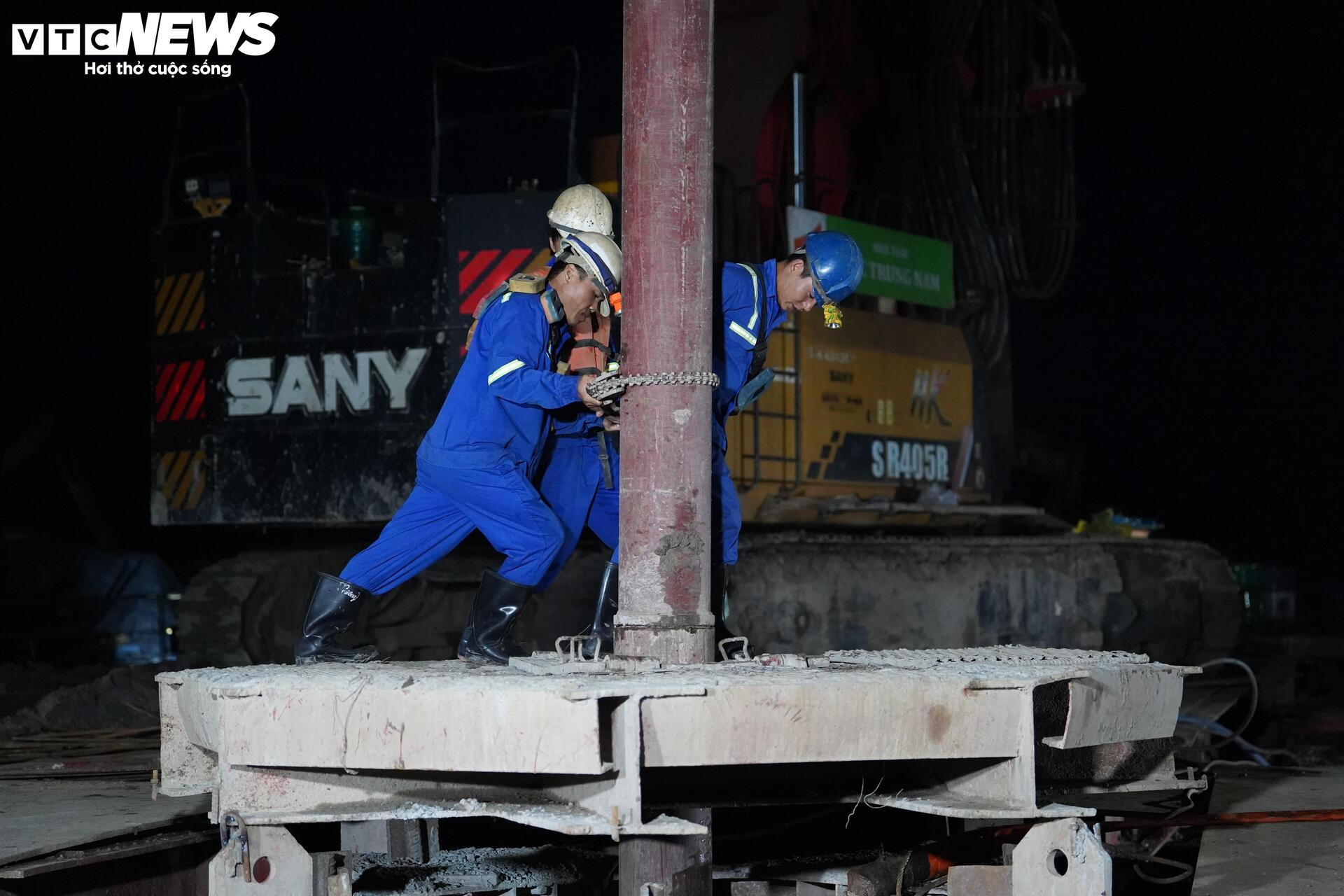 Xuyên đêm thi công cầu nối Cần Thơ - Vĩnh Long- Ảnh 6.