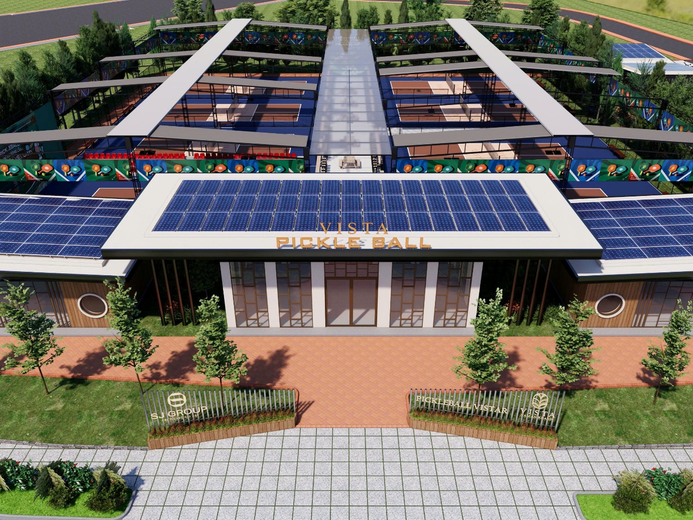 SJ Group triển khai cụm 8 sân pickleball tại khu đô thị Vista Nam An Khánh- Ảnh 1.