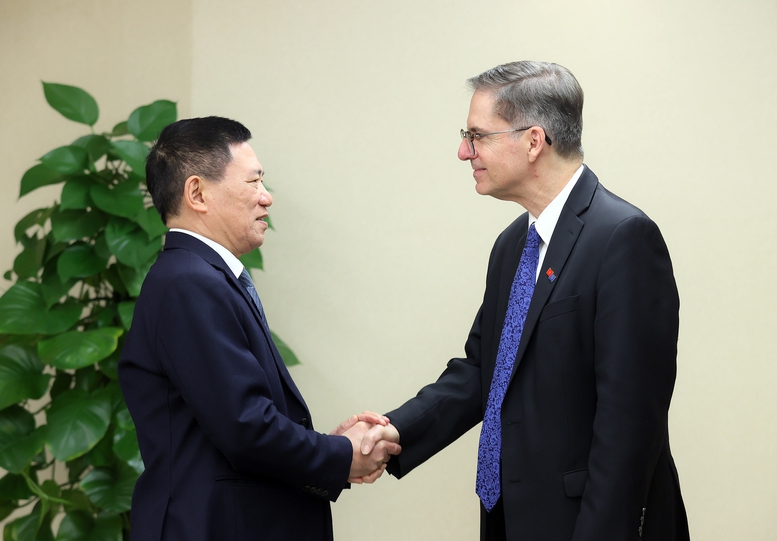 Phó Thủ tướng Hồ Đức Phớc tiếp Phó Chủ tịch Ngân hàng Thế giới (WB)- Ảnh 1.