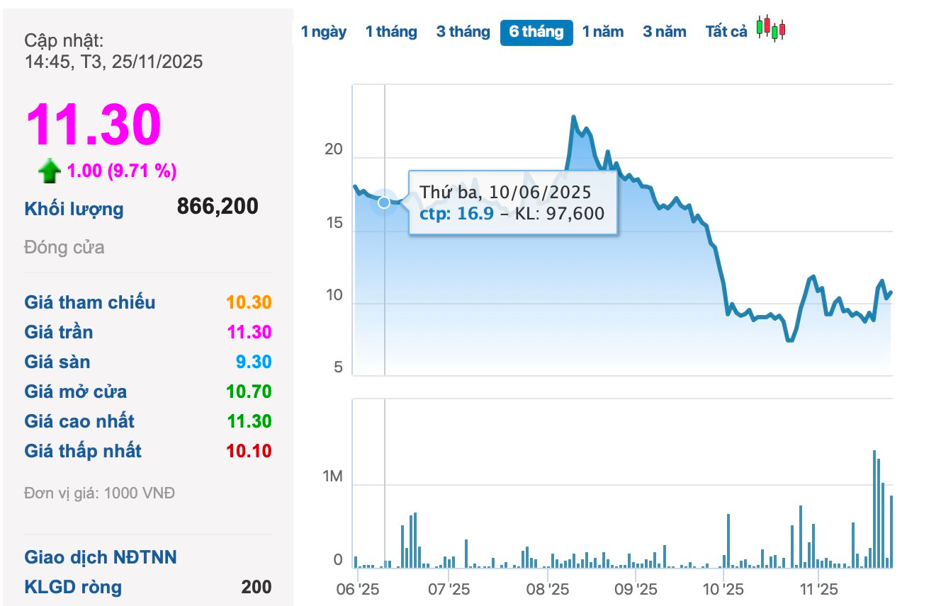 Chủ tịch và Tổng Giám đốc thoái gần hết vốn, cổ phiếu "bốc đầu" tăng kịch trần- Ảnh 1.