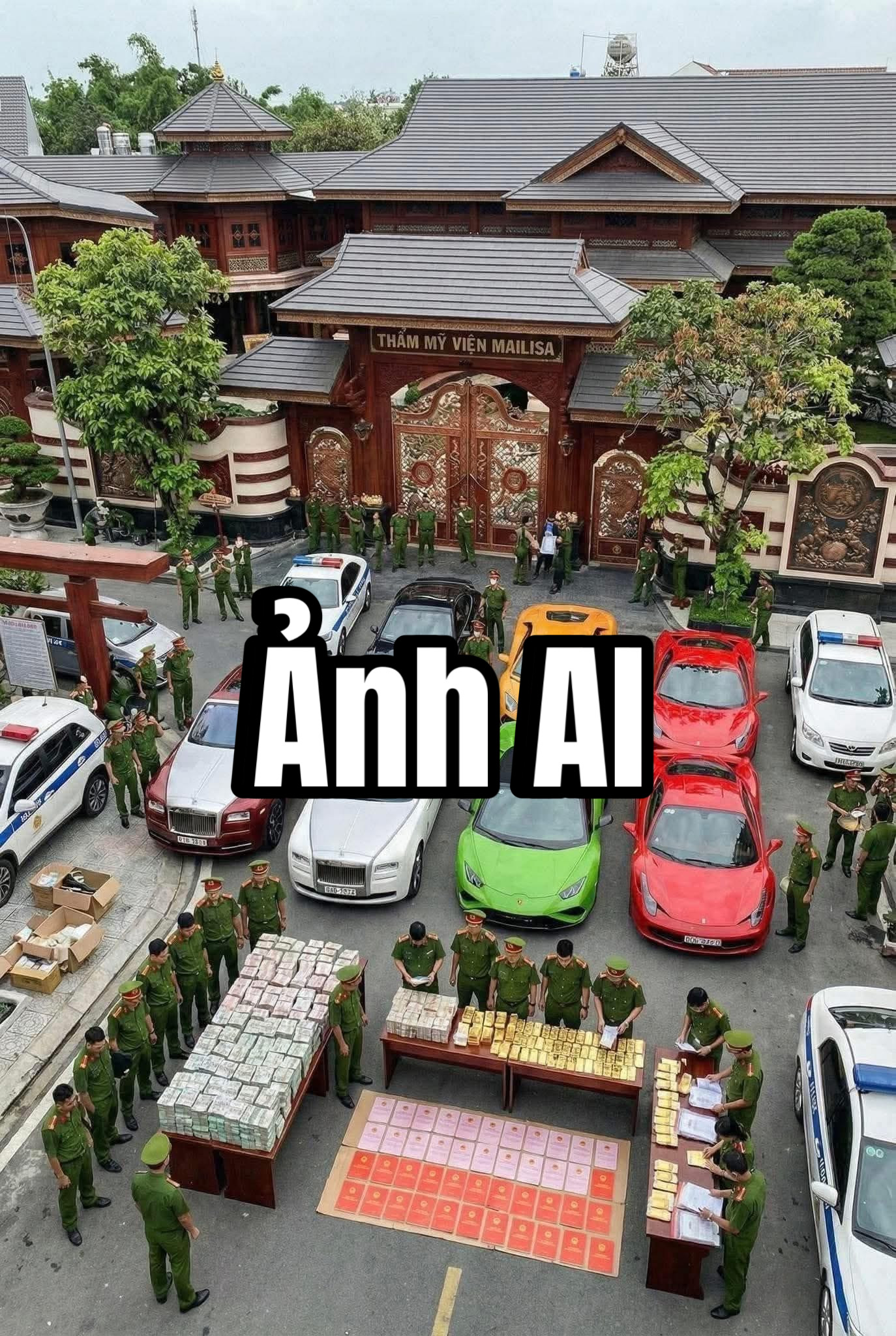 Bức ảnh thu hồi khối tài sản khổng lồ trong biệt phủ 4.000m2 của Mailisa, nhiều người đã bị Bức ảnh thu hồi khối tài sản khổng lồ trong biệt phủ 4.000m2 của Mailisa, nhiều người đã bị