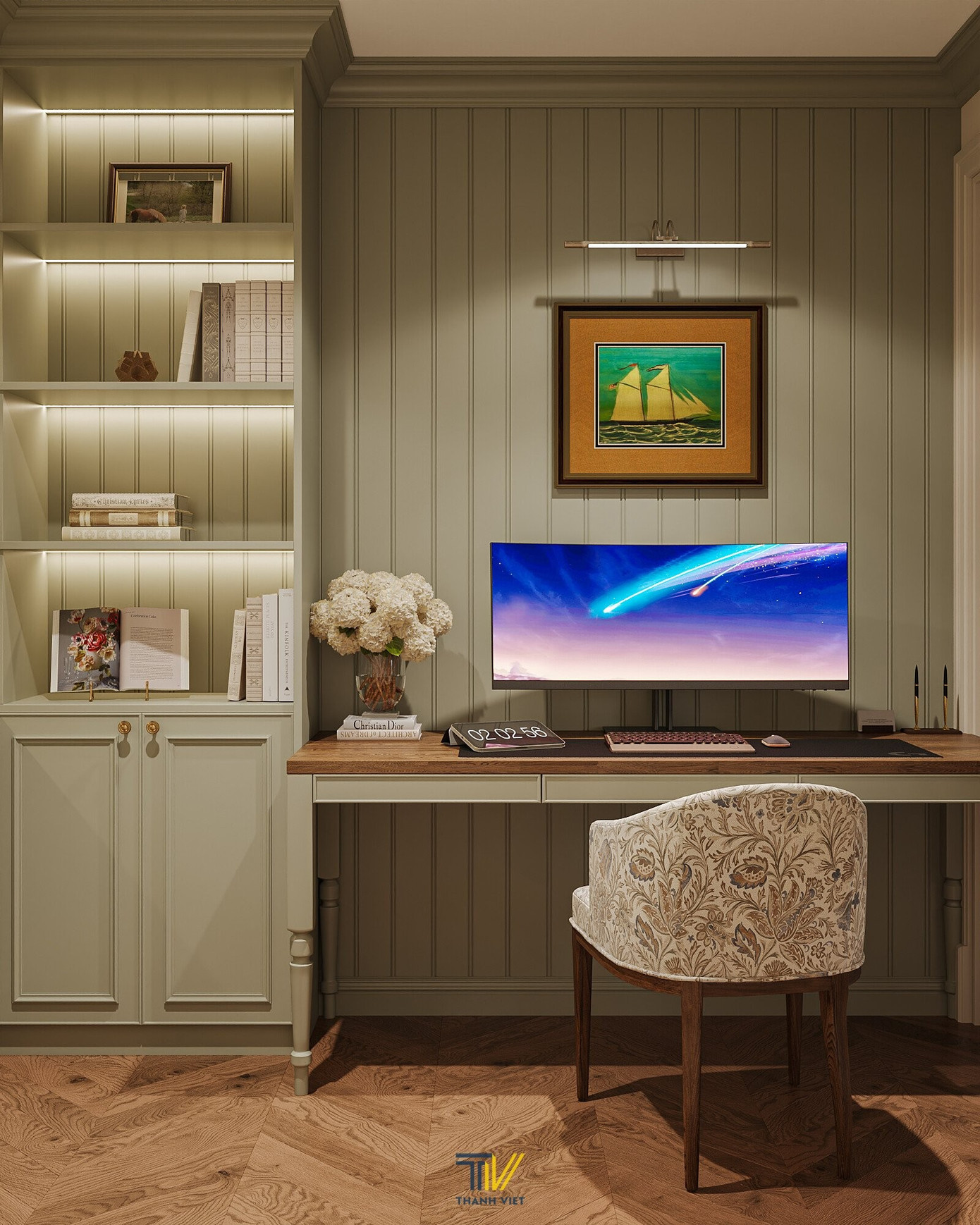 Thiết kế nội thất phong cách Âu Mỹ cho căn hộ 110m2- Ảnh 11.