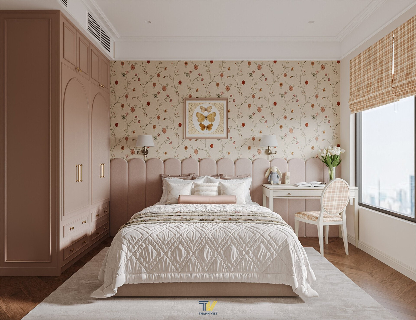 Thiết kế nội thất phong cách Âu Mỹ cho căn hộ 110m2- Ảnh 12.