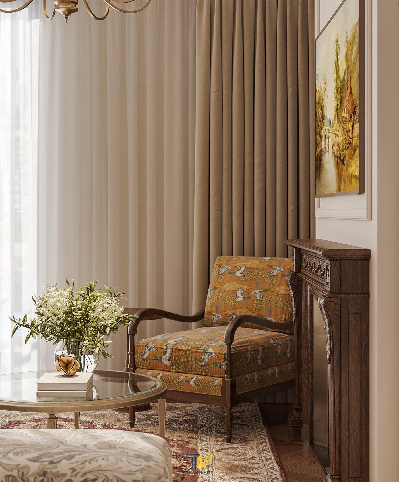 Thiết kế nội thất phong cách Âu Mỹ cho căn hộ 110m2- Ảnh 9.