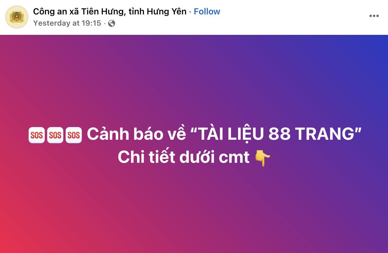 “Tài liệu 88 trang”: Từ chối truy cập để bảo vệ mình khỏi hiệu ứng hoảng loạn lan truyền- Ảnh 1. “Tài liệu 88 trang”: Từ chối truy cập để bảo vệ mình khỏi hiệu ứng hoảng loạn lan truyền- Ảnh 1.