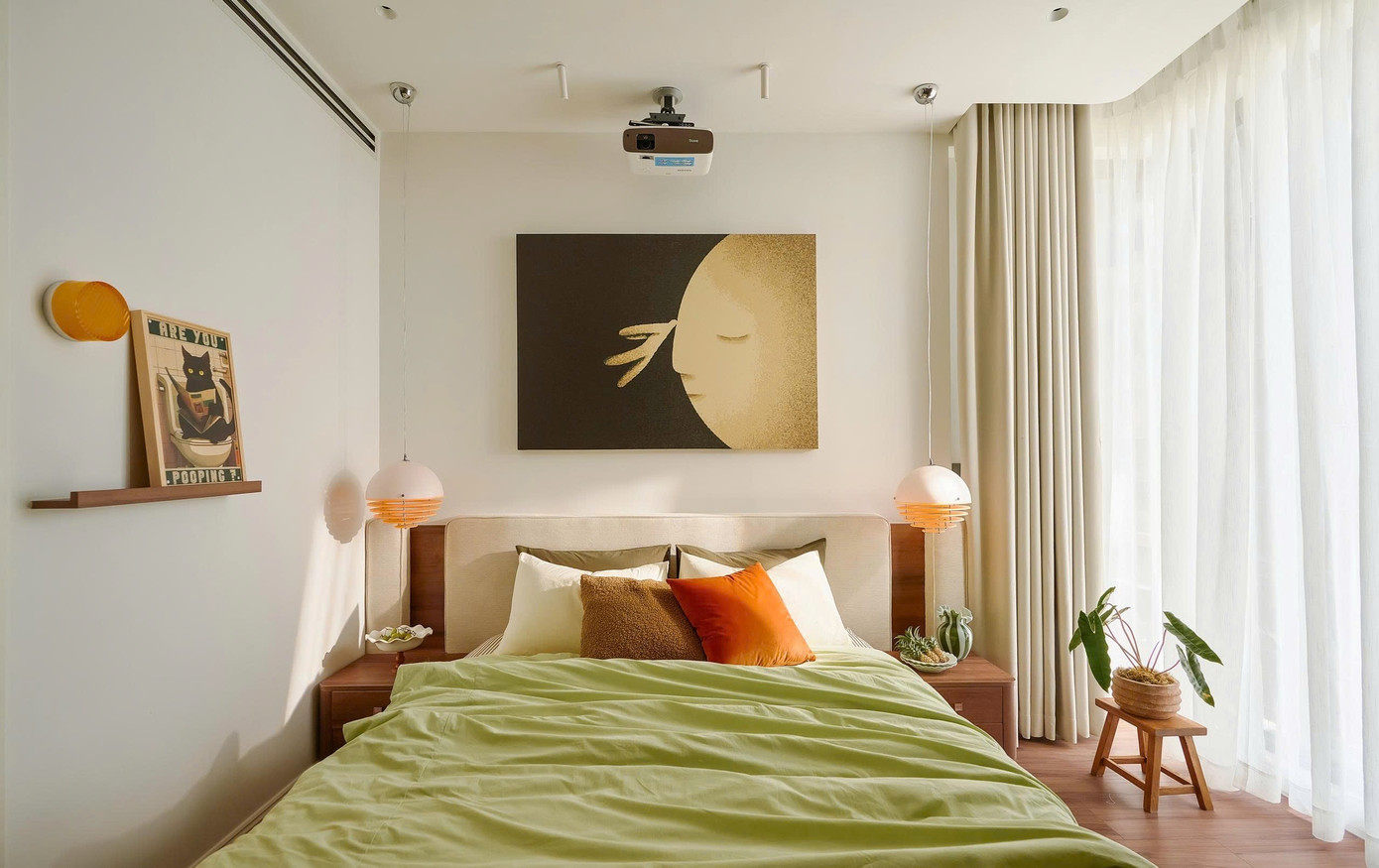 Căn hộ 100m2 dung hòa phong cách Mid-century và yếu tố bản địa- Ảnh 8.