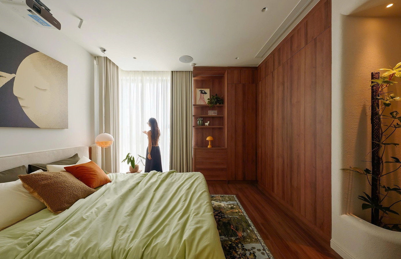 Căn hộ 100m2 dung hòa phong cách Mid-century và yếu tố bản địa- Ảnh 9.