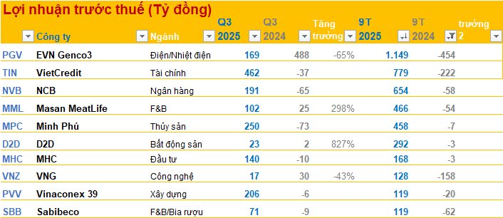 15 công ty tăng trưởng lợi nhuận 'khủng' nhất 9T2025: Ít nhất cũng tăng 540%, có DN tăng 5.700%, ngành bất động sản áp đảo- Ảnh 3.