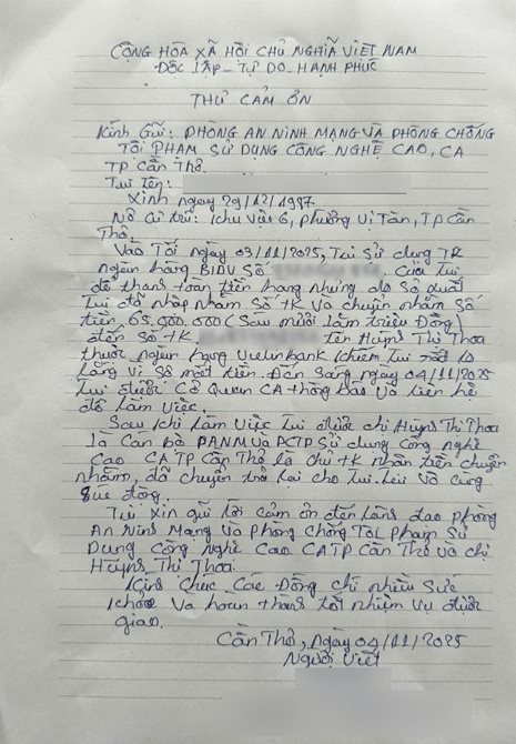 Nữ Đại úy phòng an ninh mạng bất ngờ có thêm 65 triệu đồng trong tài khoản VietinBank: Công an thành phố lập tức vào cuộc xác minh nguồn gốc- Ảnh 3.