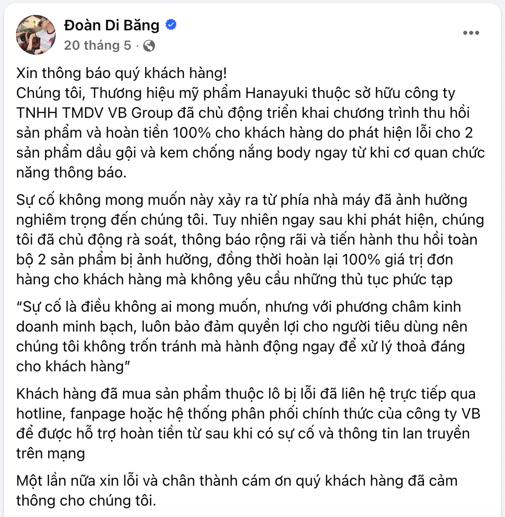 Thông báo nóng của Đoàn Di Băng- Ảnh 4.