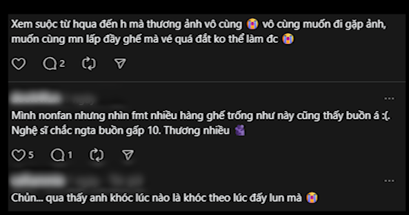 Diễn viên Mưa đỏ bật khóc khi tổ chức fanmeeting không bán được vé, hàng ghế trống nhan nhản- Ảnh 2. Diễn viên Mưa đỏ bật khóc khi tổ chức fanmeeting không bán được vé, hàng ghế trống nhan nhản- Ảnh 2.