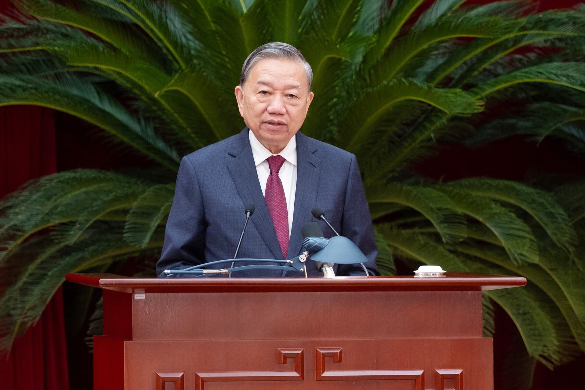 Toàn cảnh bế mạc Hội nghị lần thứ 14 Ban Chấp hành Trung ương Đảng khóa XIII- Ảnh 2.