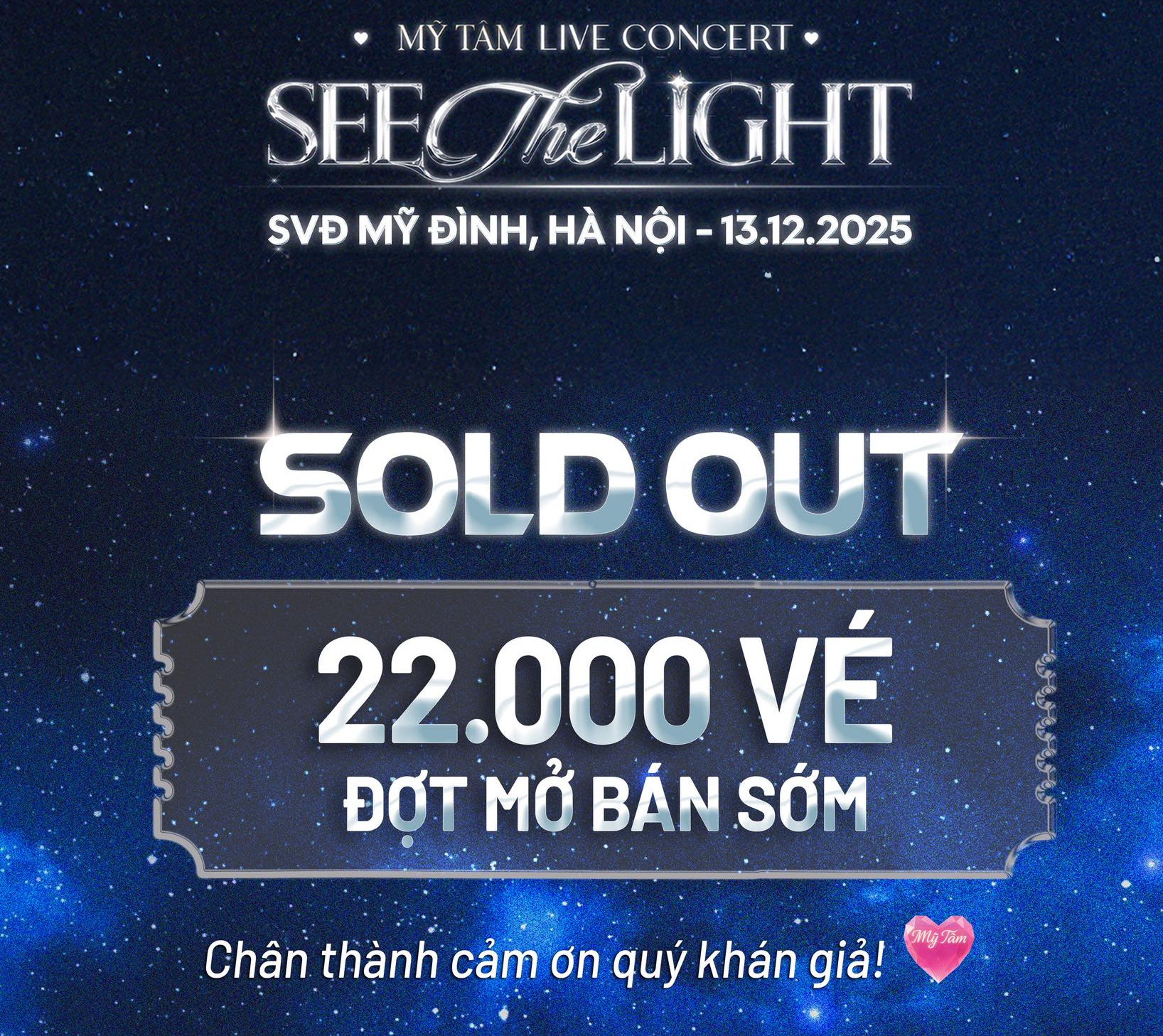 Fan chơi lớn nạp 27 tỷ, Mỹ Tâm “bay sạch” 22 nghìn vé concert sau 3 tiếng- Ảnh 2. Fan chơi lớn nạp 27 tỷ, Mỹ Tâm “bay sạch” 22 nghìn vé concert sau 3 tiếng- Ảnh 2.