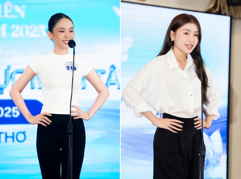 Nhan sắc 'không phải dạng vừa' của nữ sinh miền Tây trong vòng casting cuộc thi Hoa hậu Sinh viên Hòa bình Việt Nam 2025- Ảnh 5. Nhan sắc 'không phải dạng vừa' của nữ sinh miền Tây trong vòng casting cuộc thi Hoa hậu Sinh viên Hòa bình Việt Nam 2025- Ảnh 5.