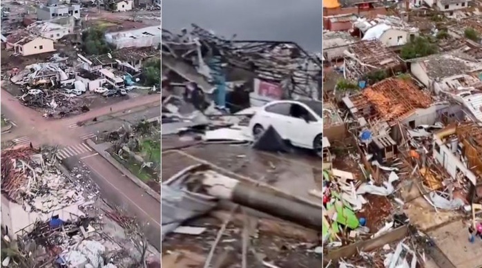 Lốc xoáy “chưa từng có” san bằng 90% thị trấn Brazil- Ảnh 3.