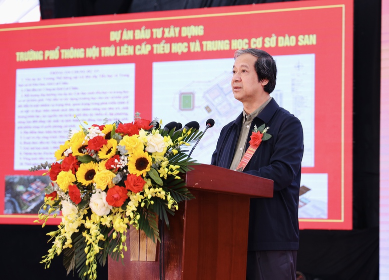 TỔNG THUẬT: Khởi công xây dựng các trường phổ thông nội trú tại các xã biên giới đất liền- Ảnh 28.