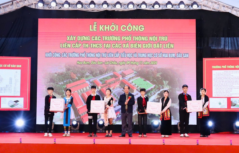 TỔNG THUẬT: Khởi công xây dựng các trường phổ thông nội trú tại các xã biên giới đất liền- Ảnh 29.
