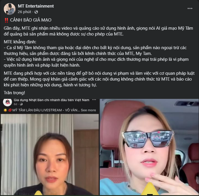 Công ty của Mỹ Tâm cảnh báo khẩn ngay trong đêm- Ảnh 1. Công ty của Mỹ Tâm cảnh báo khẩn ngay trong đêm- Ảnh 1.