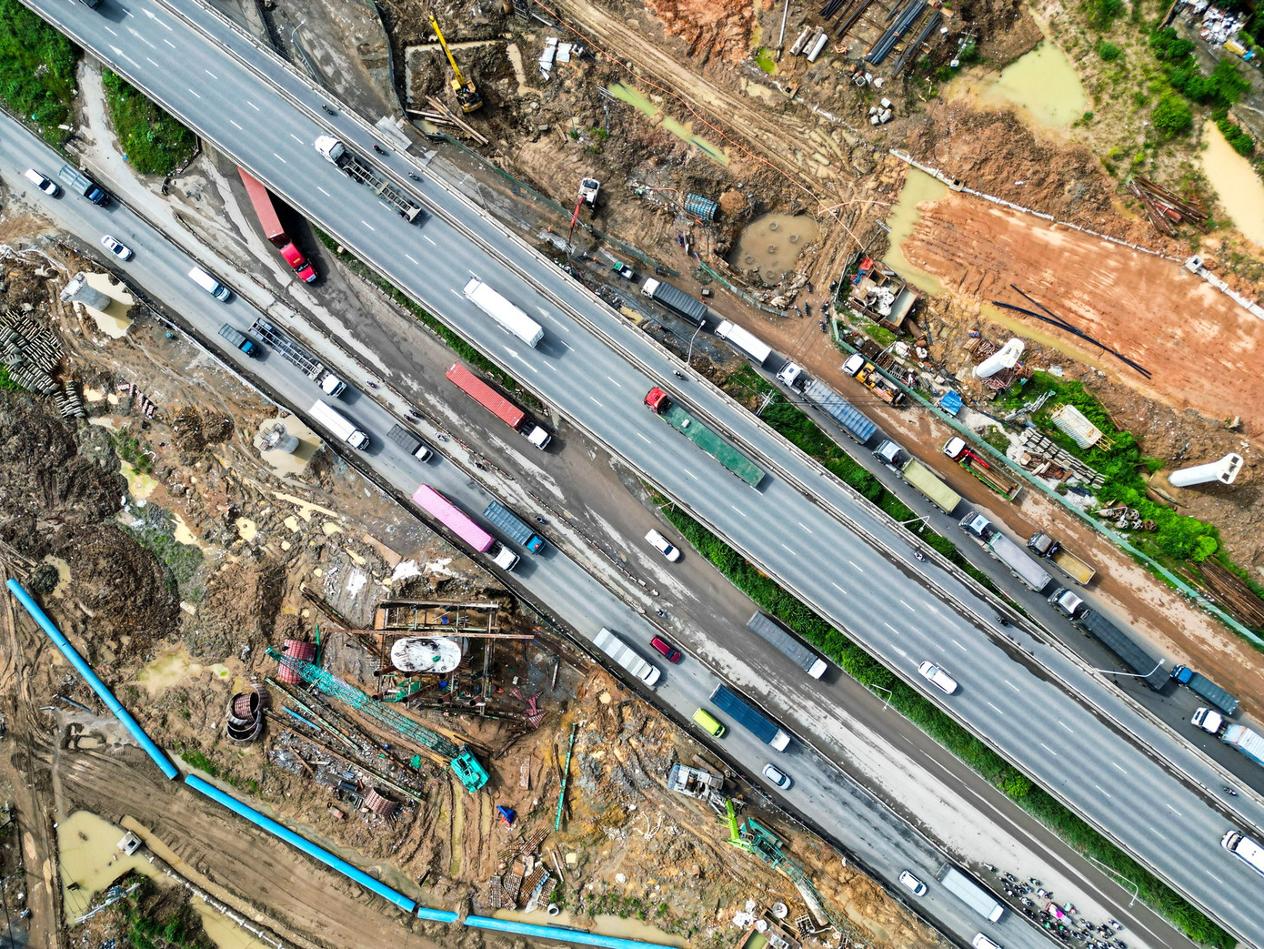 Nút giao nghìn tỷ phức tạp nhất Vành đai 3 trước ngày thông xe kỹ thuật- Ảnh 7.