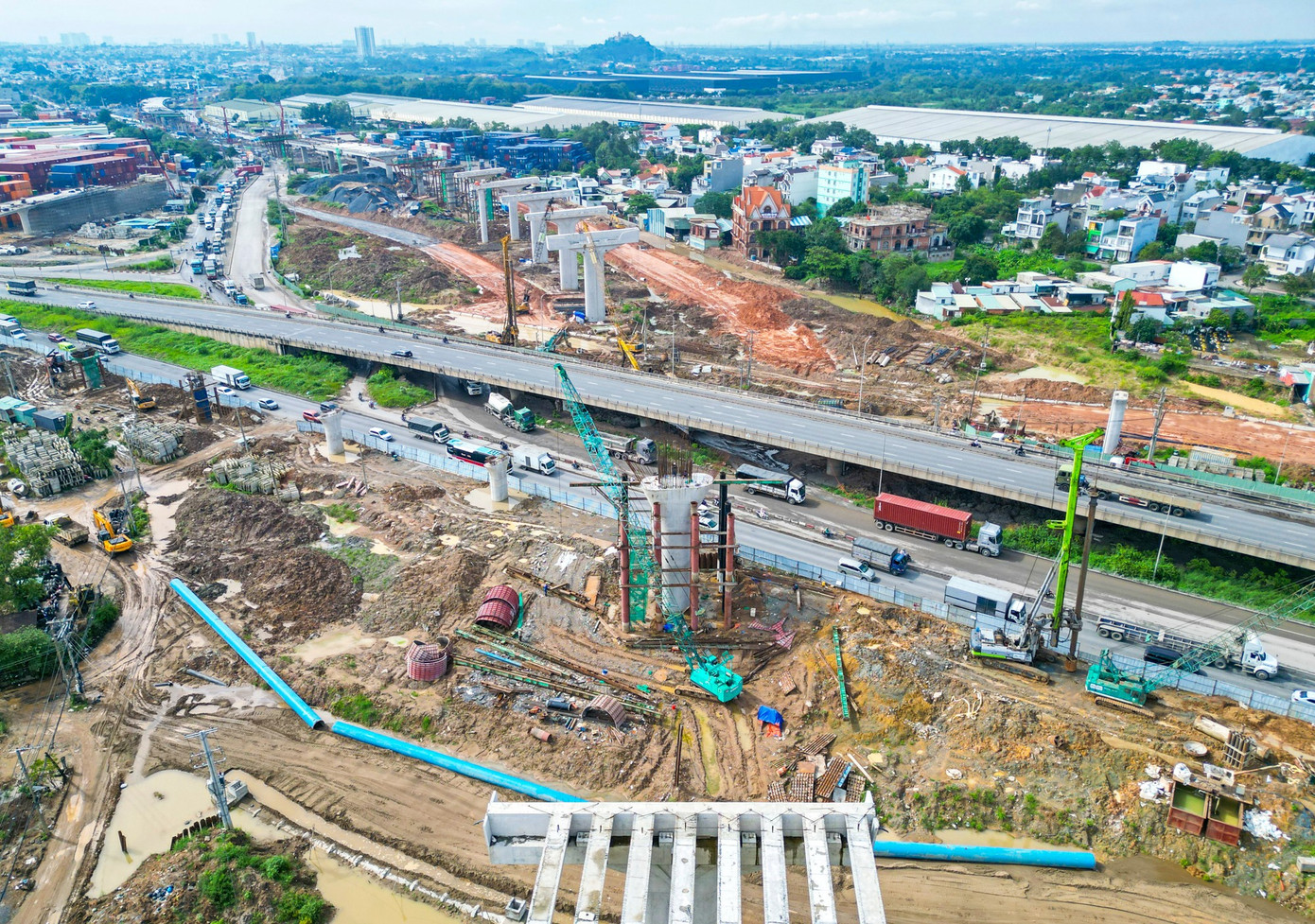 Nút giao nghìn tỷ phức tạp nhất Vành đai 3 trước ngày thông xe kỹ thuật- Ảnh 9.