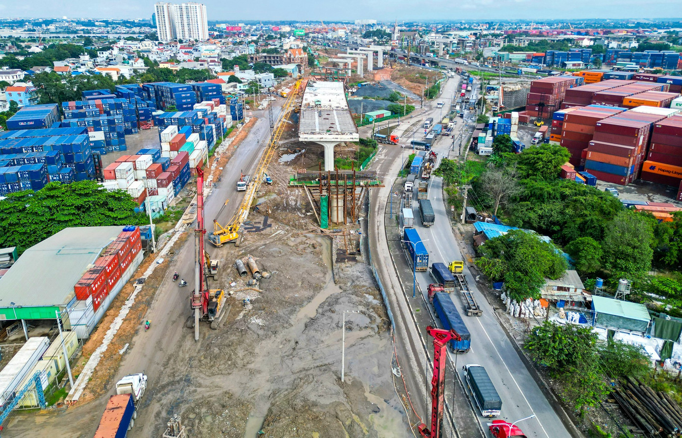 Nút giao nghìn tỷ phức tạp nhất Vành đai 3 trước ngày thông xe kỹ thuật- Ảnh 8.