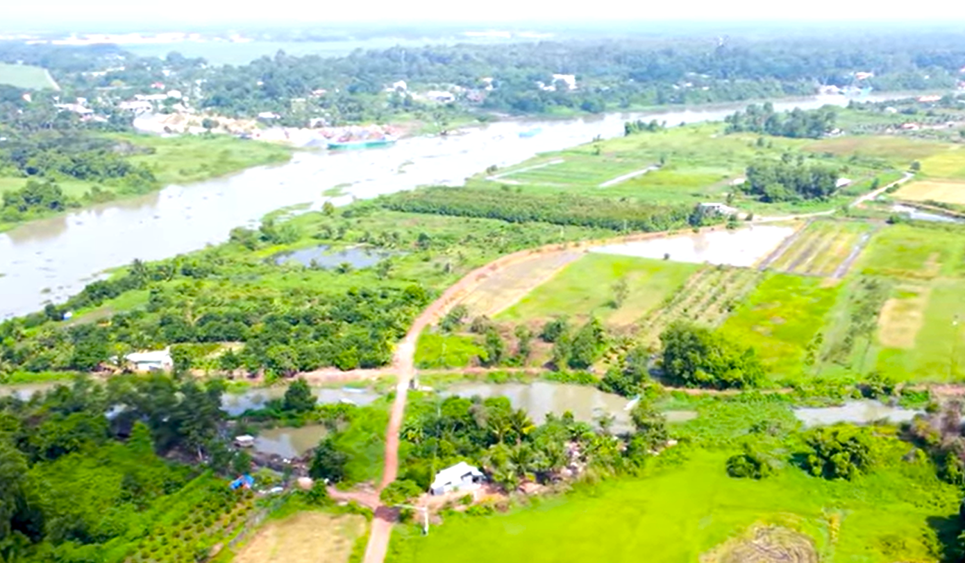 Nhìn từ trên cao khu vực sẽ có bến cảng, khu đô thị ven sông phía Bắc TPHCM- Ảnh 2.