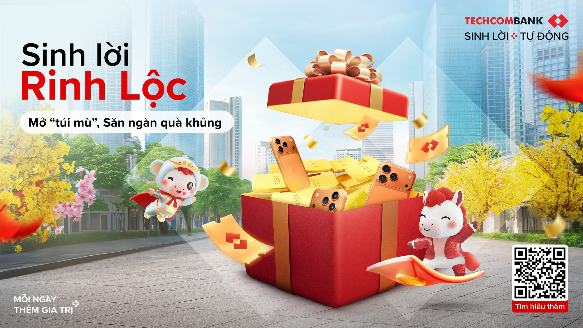 Nối dài giá trị của Sinh Lời Tự Động, Techcombank ra mắt chương trình “Sinh Lời Rinh Lộc” nhân dịp Tết 2026- Ảnh 1.