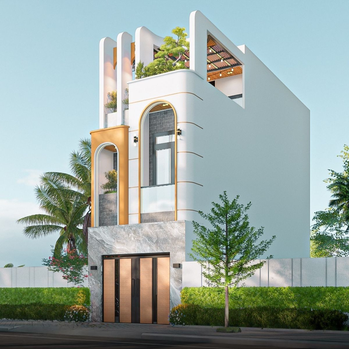 10 ý tưởng thiết kế mặt tiền nhà phố vừa đẹp vừa thoáng sáng- Ảnh 3.