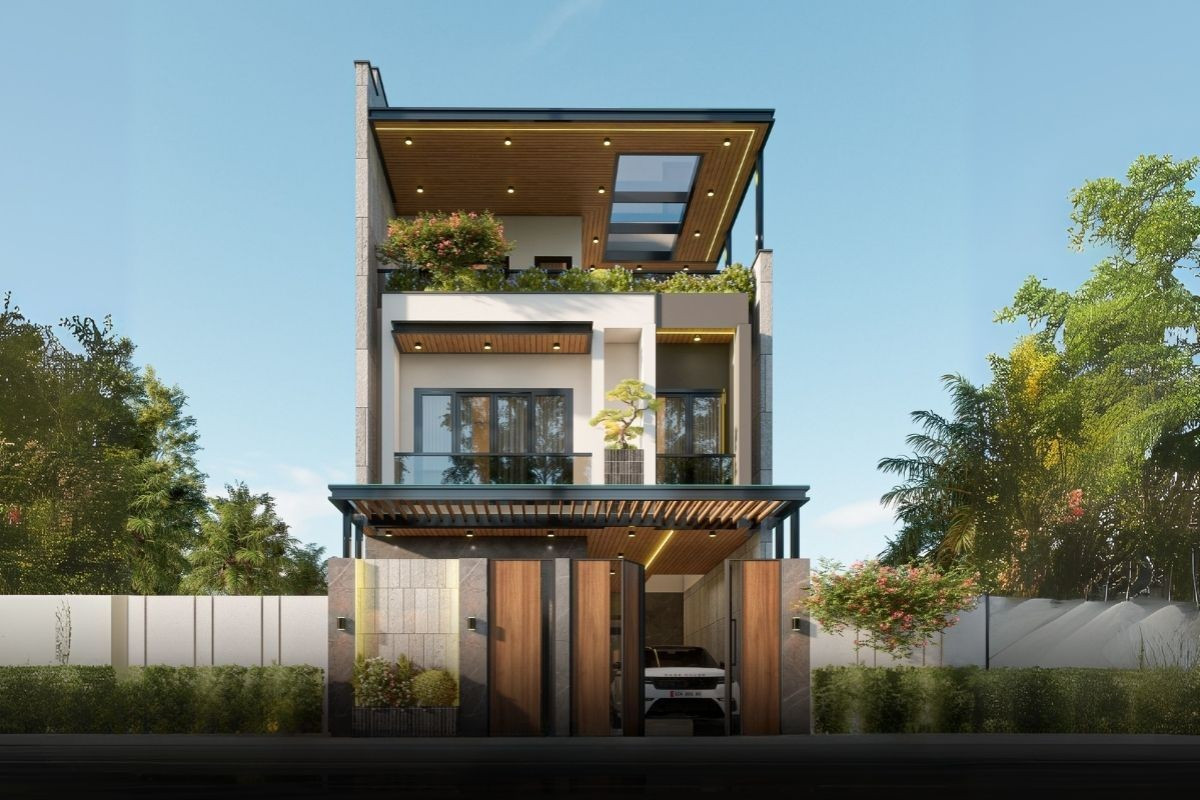 10 ý tưởng thiết kế mặt tiền nhà phố vừa đẹp vừa thoáng sáng- Ảnh 10.