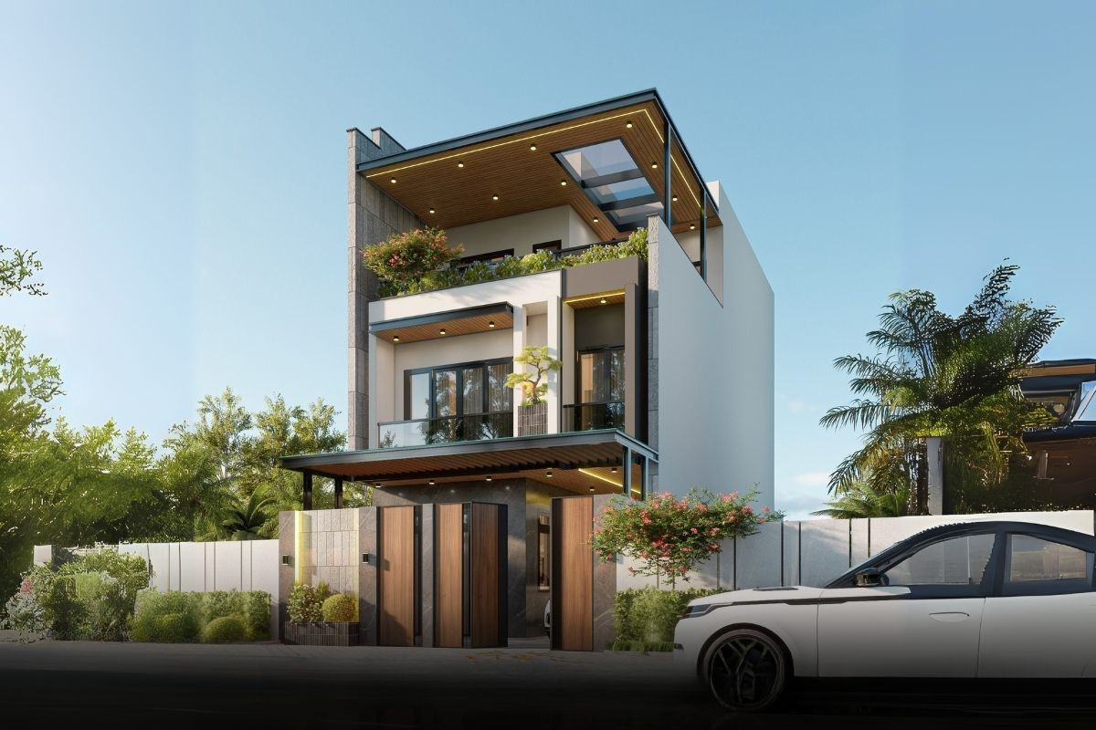 10 ý tưởng thiết kế mặt tiền nhà phố vừa đẹp vừa thoáng sáng- Ảnh 12.