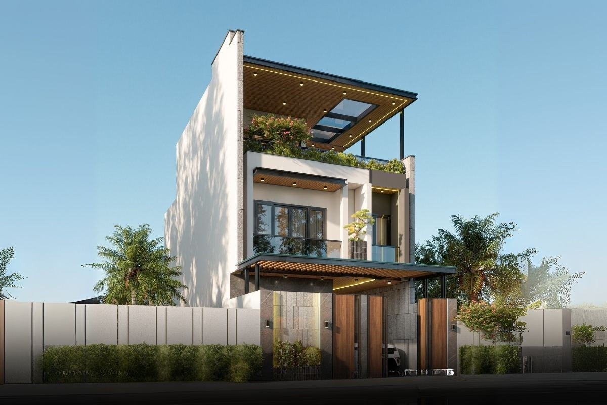 10 ý tưởng thiết kế mặt tiền nhà phố vừa đẹp vừa thoáng sáng- Ảnh 11.